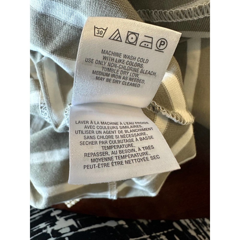 NWT Anthro Postmark Striped Pleated Peplum Top XS Clean Girl Preppy Chic Brunch - Picture 7 of 11